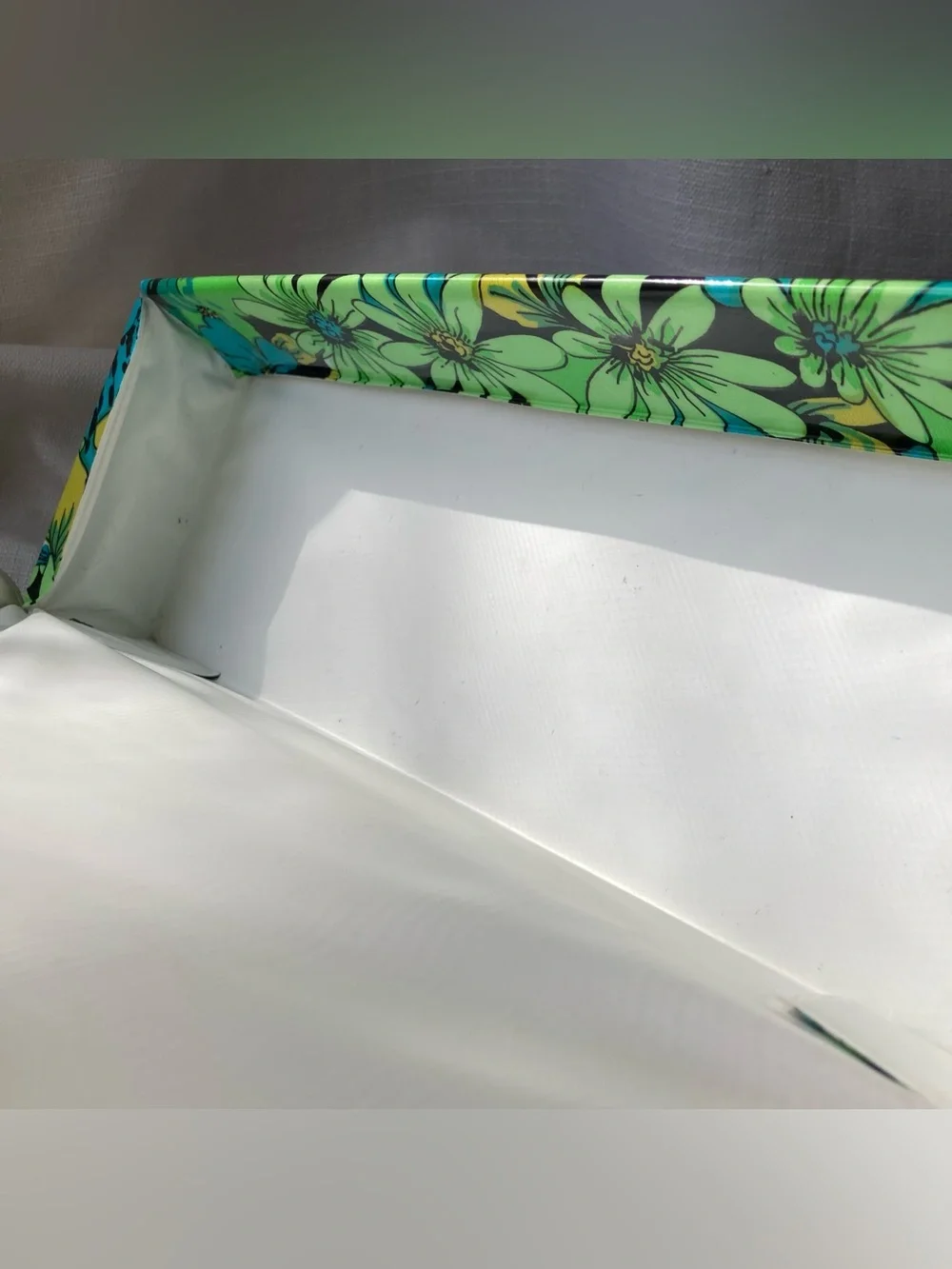 Pair of Vintage Flower Power Vinyl Stationery Boxes!
